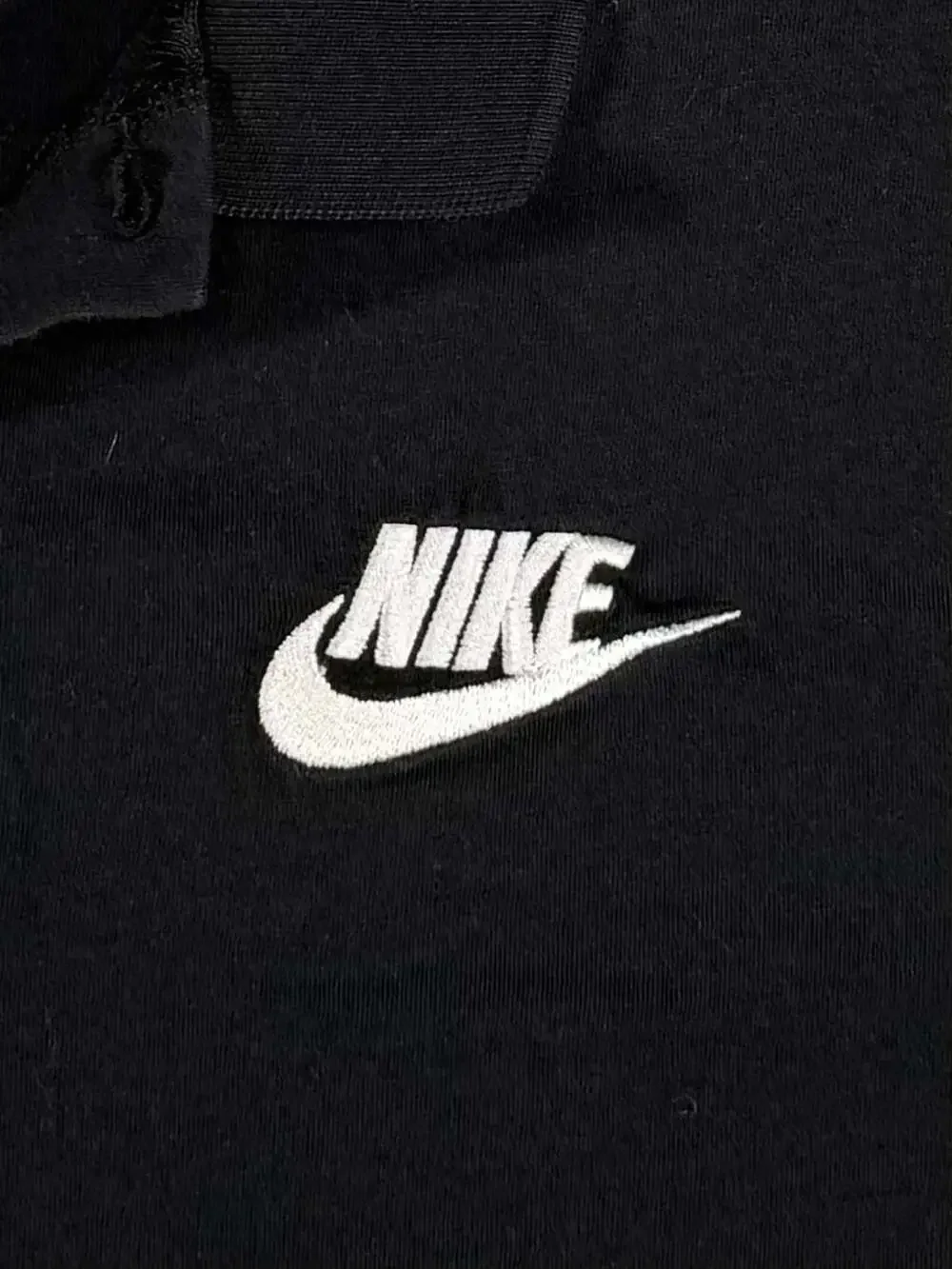 Nike Sportswear Men's Vintage 80’s Black Pique Polo S/S Logo Shirt  L